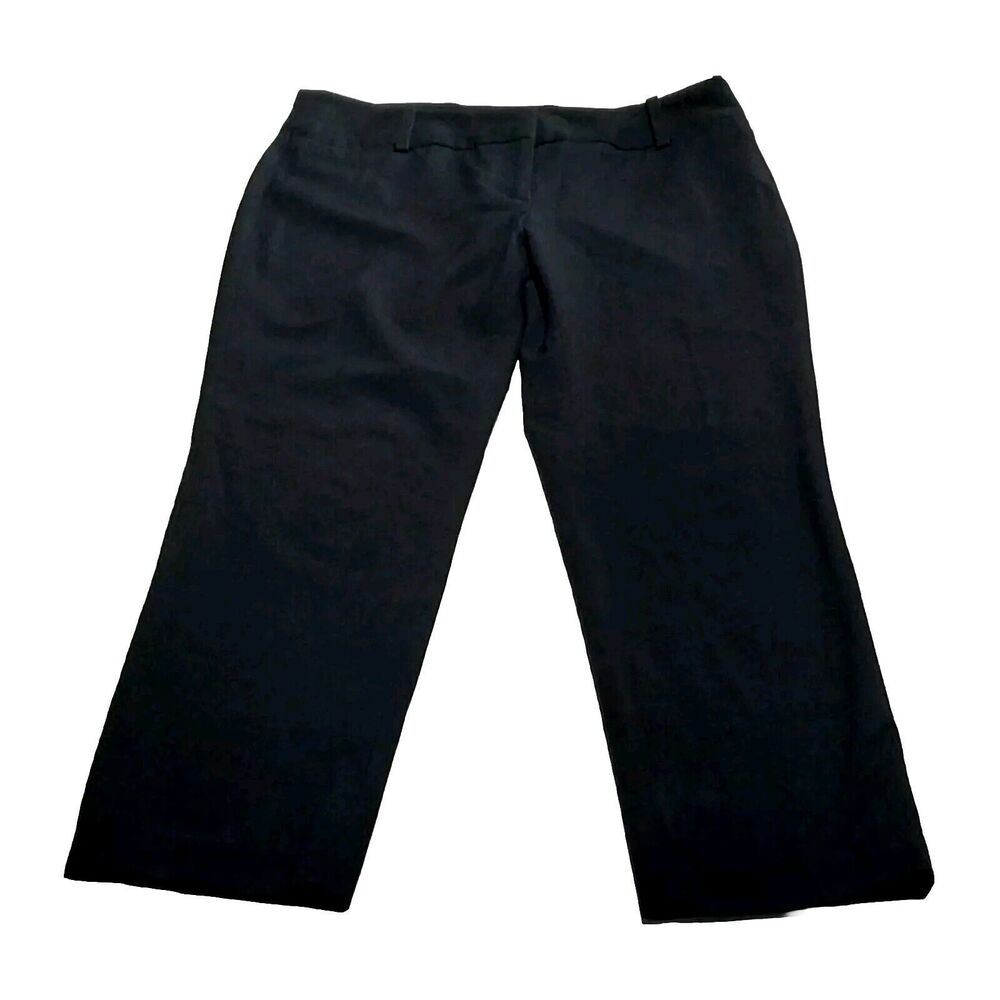 Emaline Dress Pants Womens Size 8P Petite Black Rayon Blend Trousers Work Boho